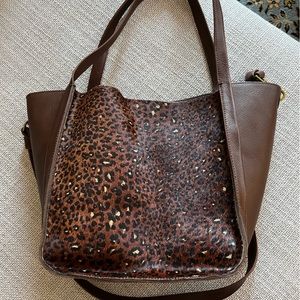 Madewell Large Sydney Tote, Leopard